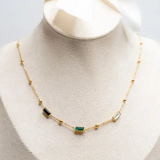 FLEUR || Necklace with Crystals