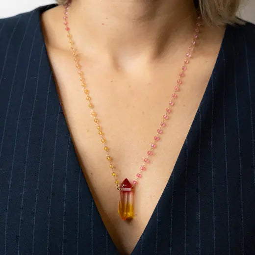 VIVA || Necklace with Colorful Crystals