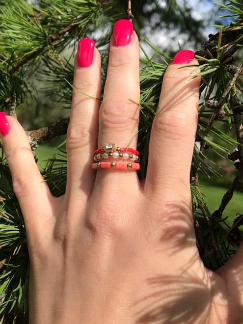 ECLAT || Triple Elastic Rings with Beads