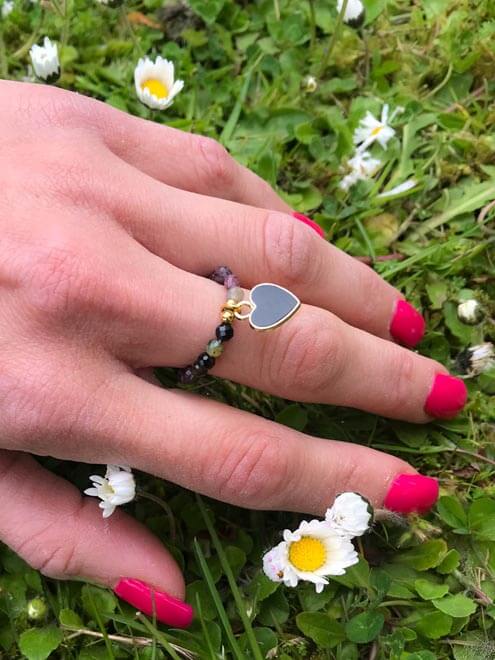 ORRA || Handmade Ring with Natural Colorful Stones