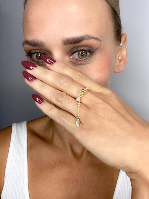 SERA || Handmade Ring with Natural Pearls