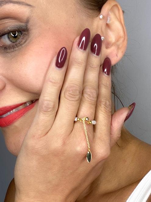SERA || Handmade Ring with Natural Pearls