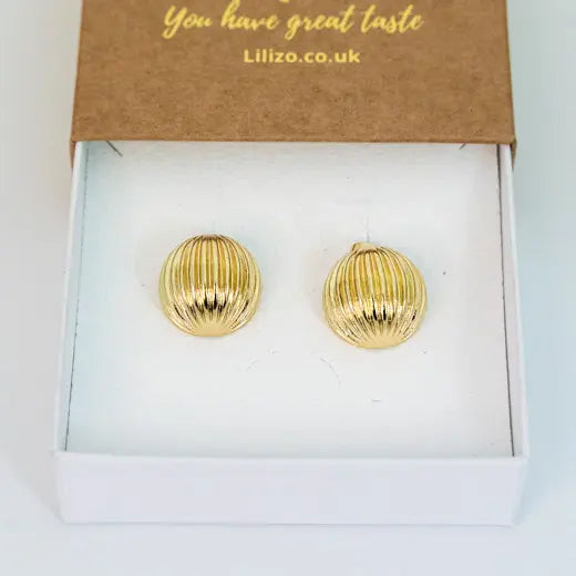 CIRCE || Gold Shell Earrings