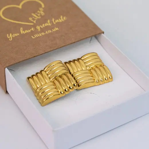 ZIVA || Vintage Geometric Earrings