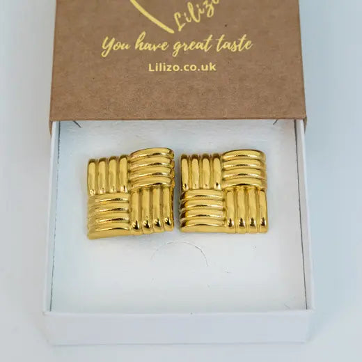ZIVA || Vintage Geometric Earrings