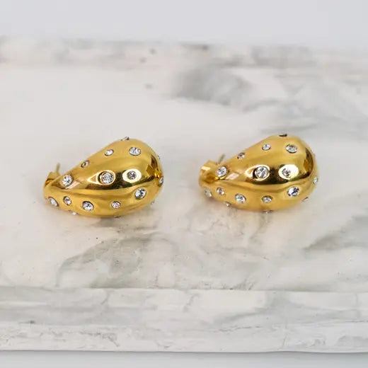 VENUS || Chunky Earrings with Crystals
