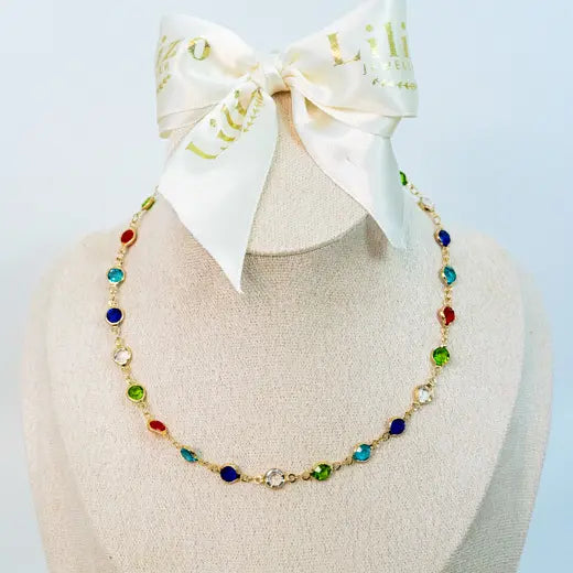 SERENA || Color Crystal Necklace