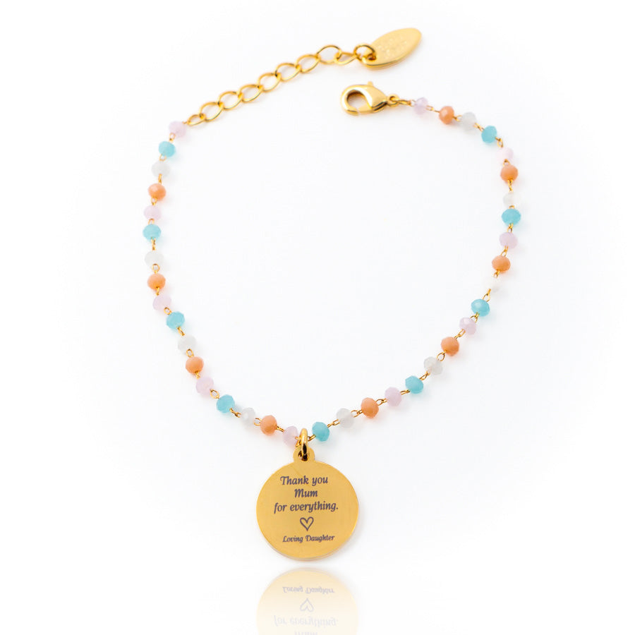 Handmade Personalised Beaded Bracelet