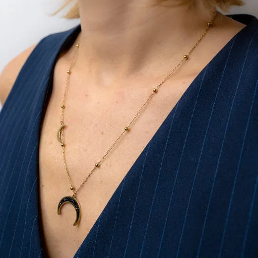 Black Moon Necklace