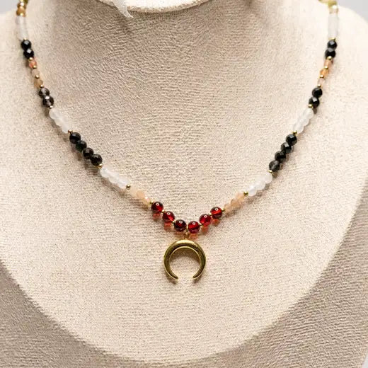 Crescent Onyx Necklace