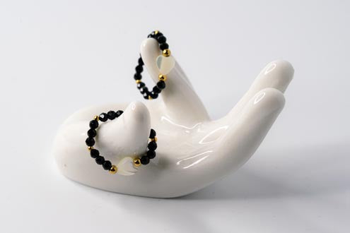 AMARA || Handmade Ring with Onyx