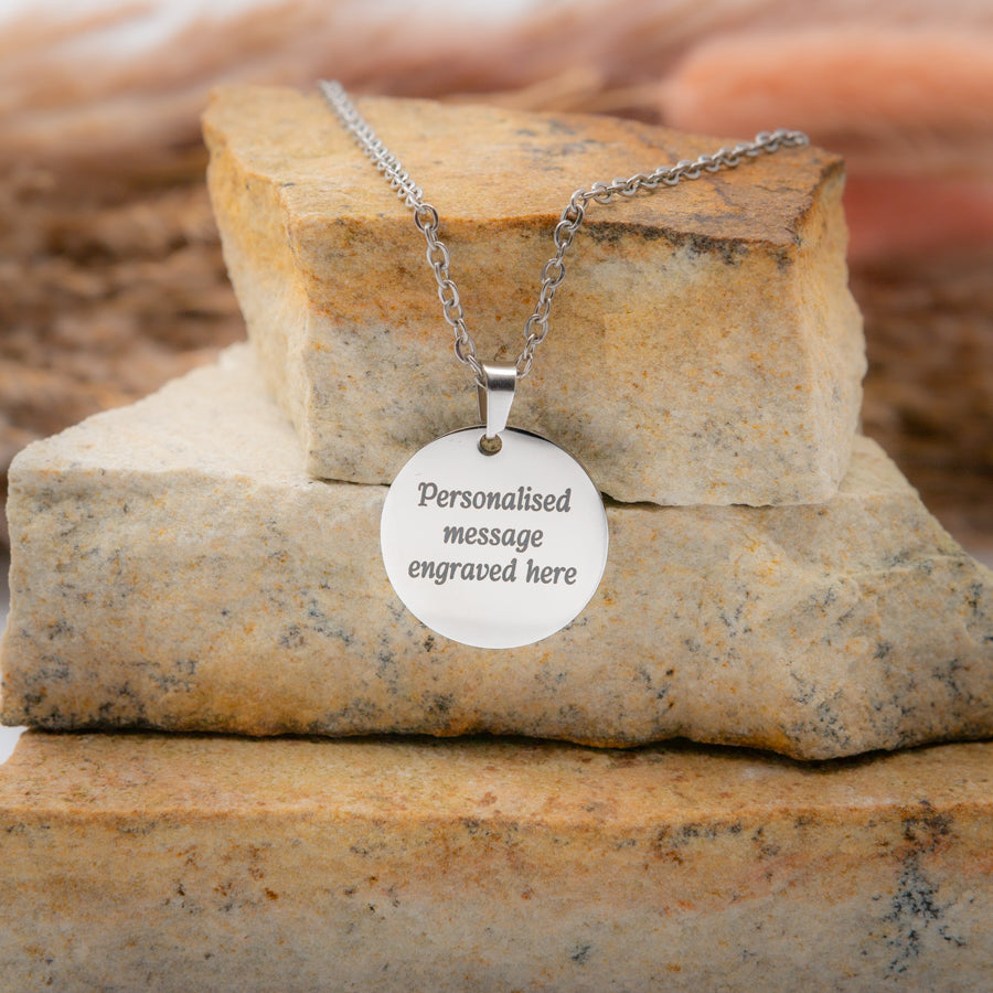 Personalised Engraved Pendant Necklace