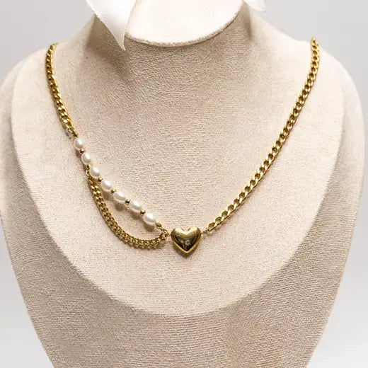 Pear Heart Necklace