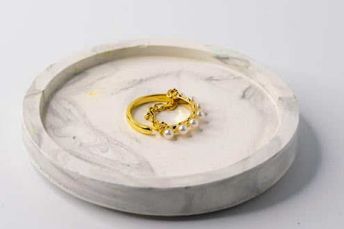 ELYSIA || Adjustable Pearl Ring