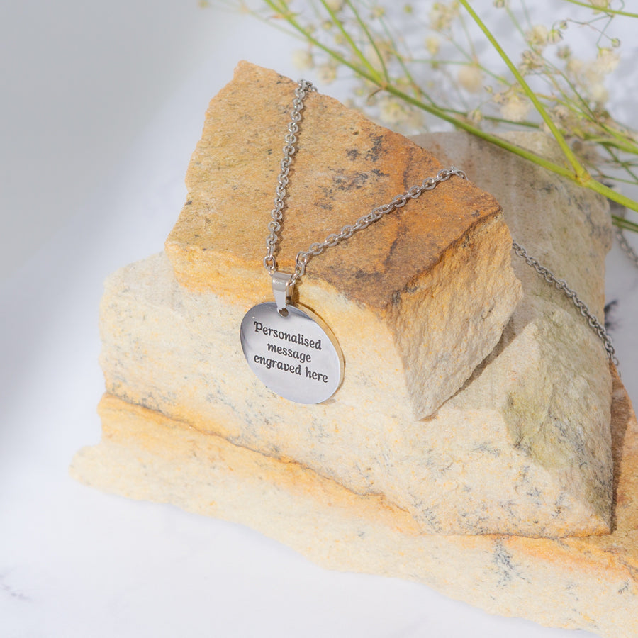 Personalised Engraved Pendant Necklace