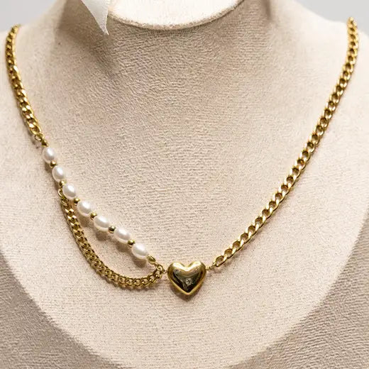 Pear Heart Necklace