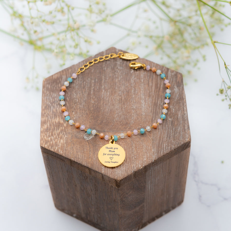Handmade Personalised Beaded Bracelet