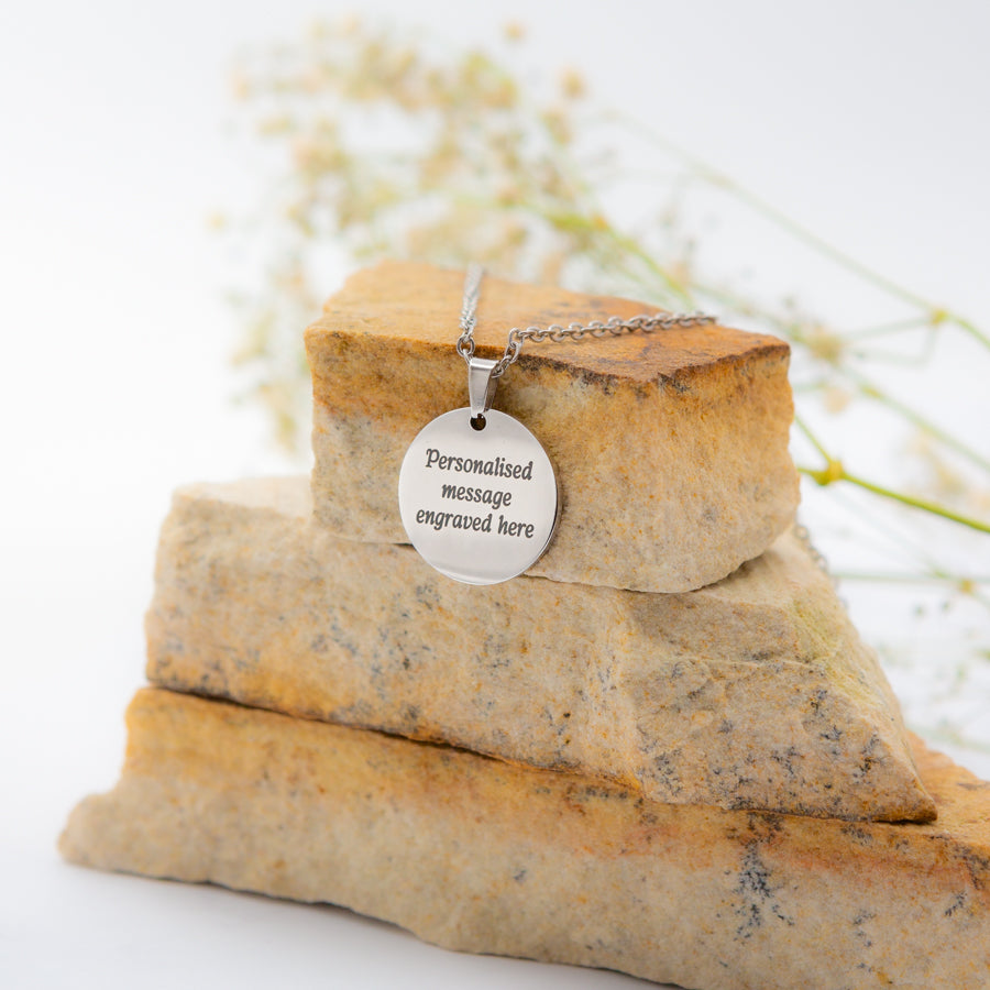 Personalised Engraved Pendant Necklace