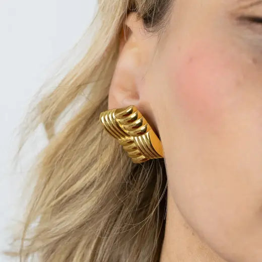 ZIVA || Vintage Geometric Earrings