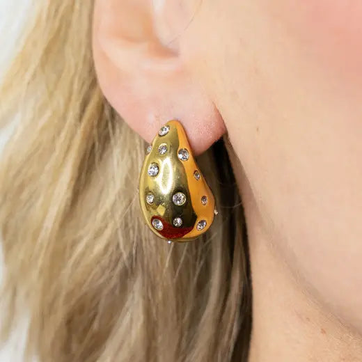 VENUS || Chunky Earrings with Crystals