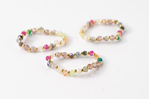 CELIA || Handmade Ring with Colorful Beads