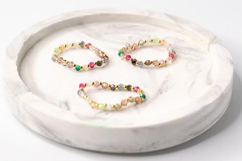 CELIA || Handmade Ring with Colorful Beads