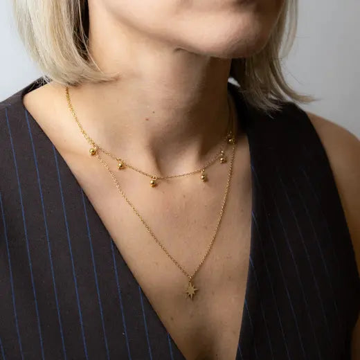 ZELIA || Double-Layered Necklace with a Star