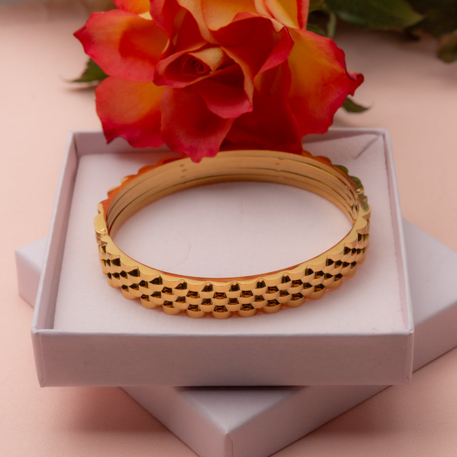 Textured Gold Bracelet
