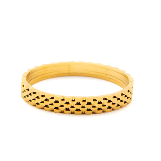 Textured Gold Bracelet