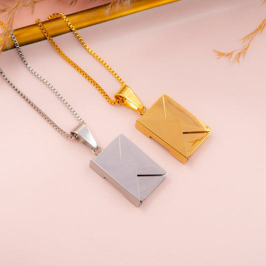 Personalised Envelope Pendant Necklace
