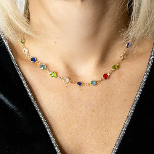 SERENA || Color Crystal Necklace