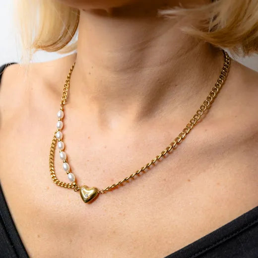 Pear Heart Necklace