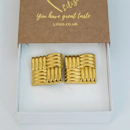 ZIVA || Vintage Geometric Earrings