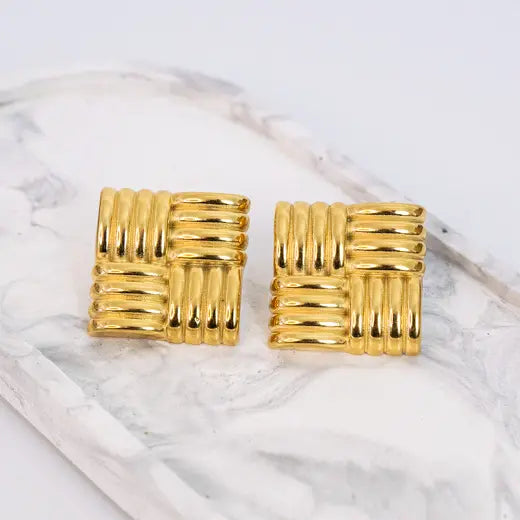 ZIVA || Vintage Geometric Earrings