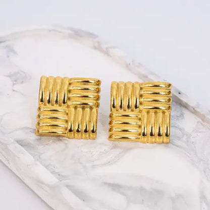 ZIVA || Vintage Geometric Earrings