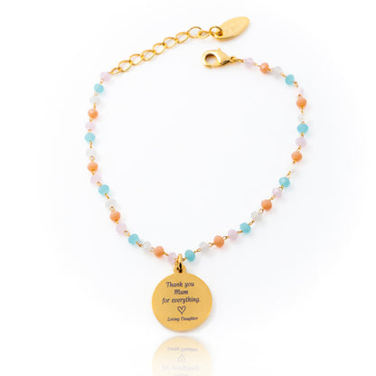Handmade Personalised Beaded Bracelet