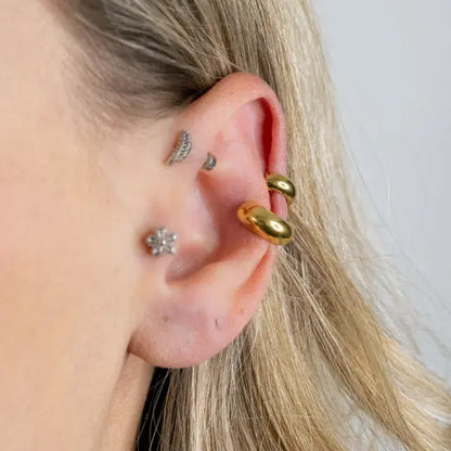 MISTRA || Gold Ear Cuff Earrings