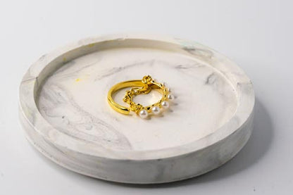 ELYSIA || Adjustable Pearl Ring