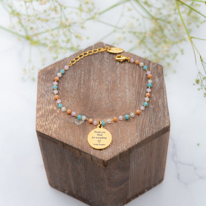 Handmade Personalised Beaded Bracelet