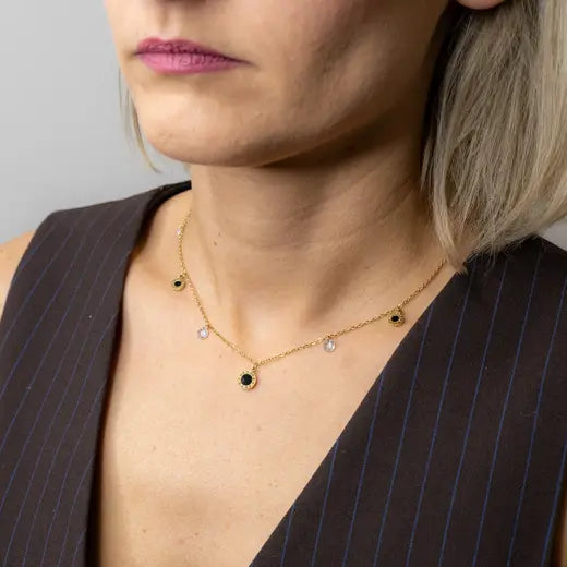 REYNA ||Black Onyx Necklace