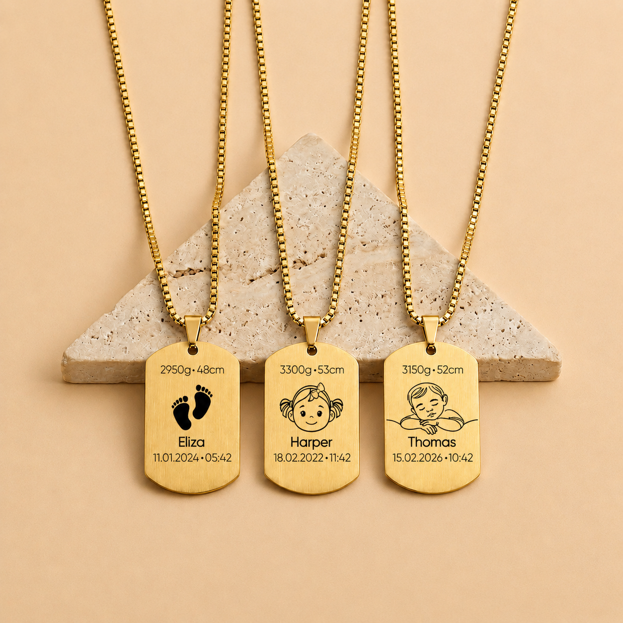 AMARA | Baby Tag Necklace