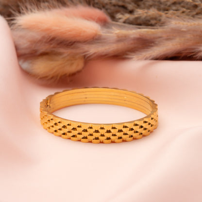 Textured Gold Bracelet