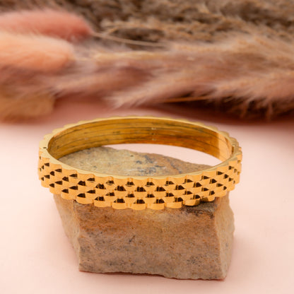 Textured Gold Bracelet