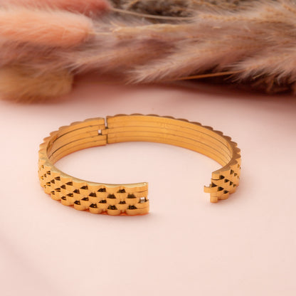 Textured Gold Bracelet