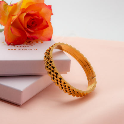 Textured Gold Bracelet