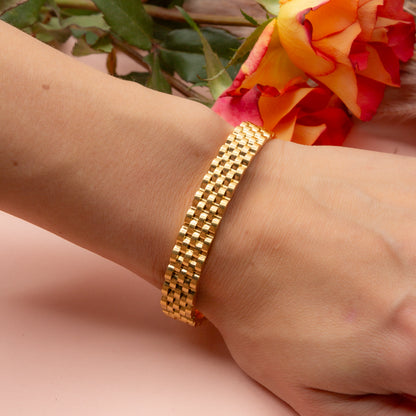 Textured Gold Bracelet