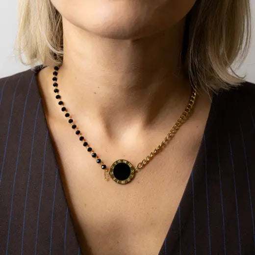 ELENA || Necklace with Black Onyx