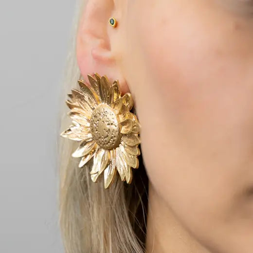 CASSIA || Sunflower Earrings