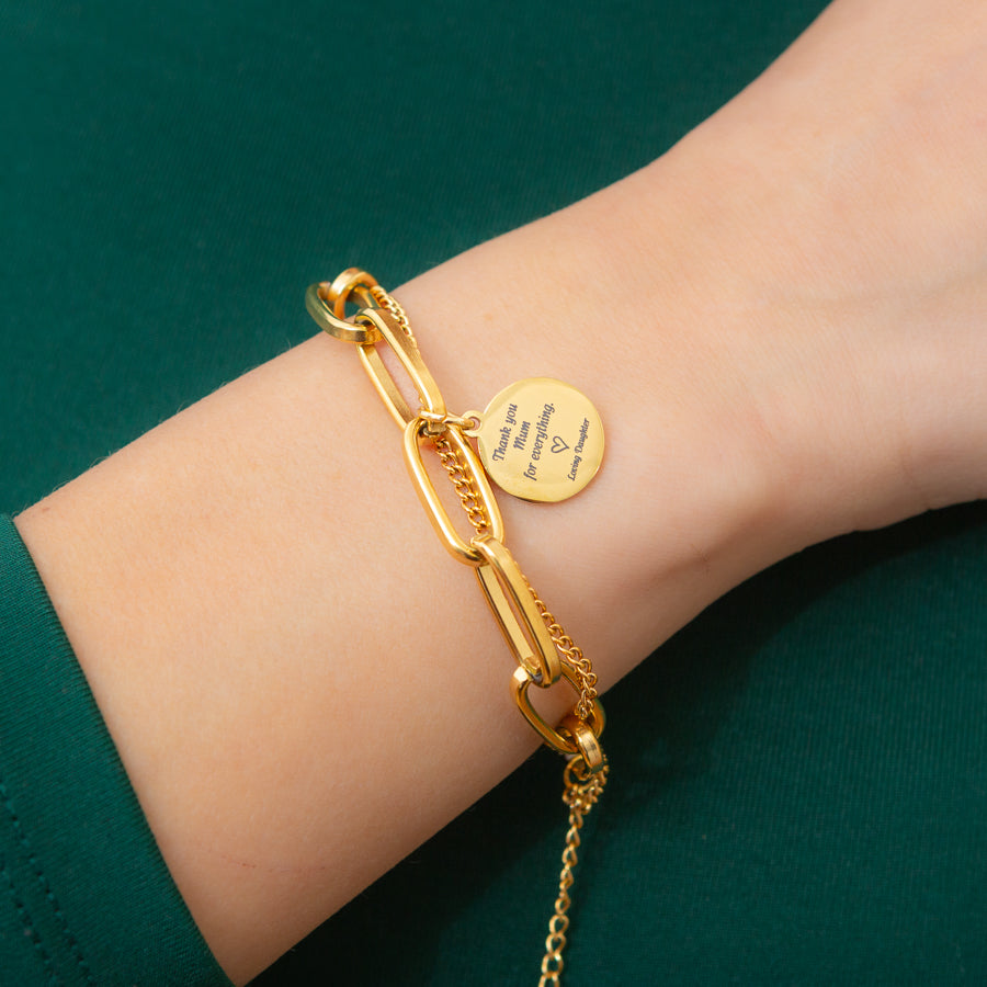 Personalised Gold-Plated Bracelet