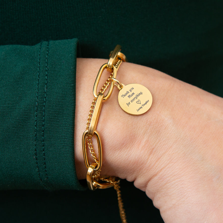 Personalised Gold-Plated Bracelet